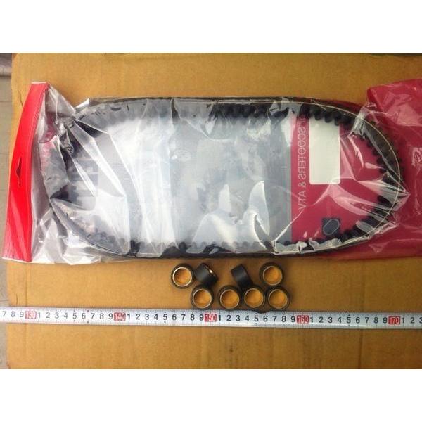 RK 新品Vベルト　マグザム、グランドマジェスティ 送料込新品マグザム用Vベルト純正＋ローラー社外品1セット