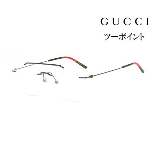 GUCCI（グッチ） ツーポイントメガネ メガネ 眼鏡 クリアレンズ装着済