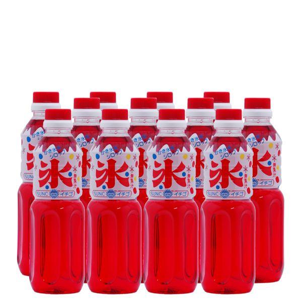 かき氷(カキ氷)シロップ イチゴ 500ml×12本 : サンクオンライン