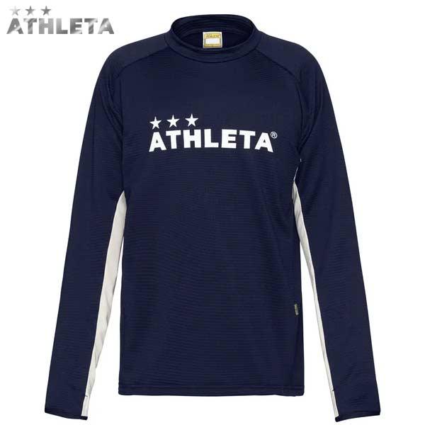 新品限定！ATHLETAフットボール長袖シャツL/アスレタサッカーフットサルロゴ ATHLETA（アスレタ） サッカー フットサル グリッド起毛TRシャツ 長袖