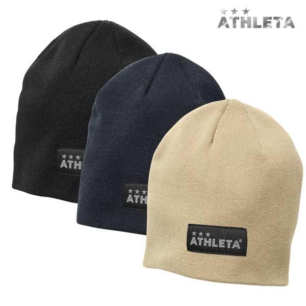 ATHLETA キャップ ホワイト ブラック ニット帽 セット ATHLETA（アスレタ） ニットキャップ ニット帽 ビーニー 防寒 保温性