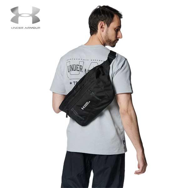 アンダーアーマー(UNDER ARMOUR)/UA ラージ ボディバッグ カジュアル スポーツ 10L トレーニング UNISEX ユニセックス 1384757-001■撥水加工を施した使いやすいボディバッグ。■収納部は仕切り付きで便利。■...