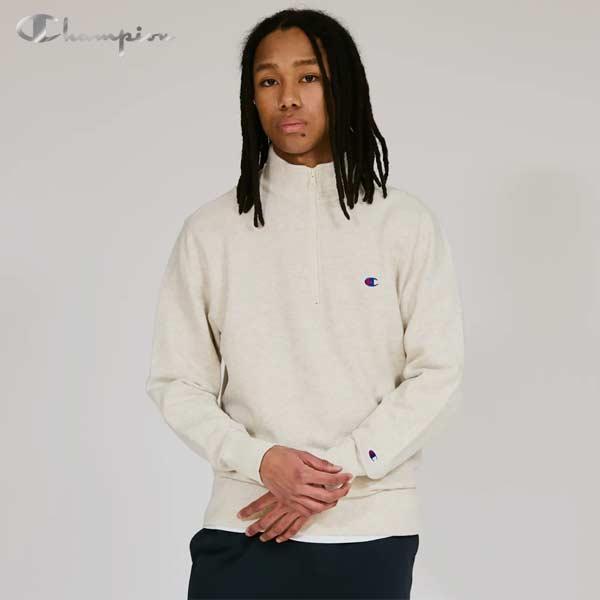 Champion（チャンピオン） ハーフジップ スウェットシャツ プル
