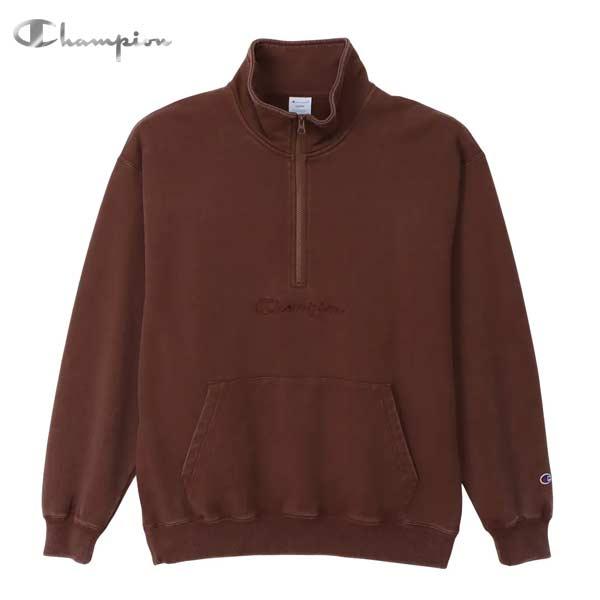 Champion（チャンピオン） ハーフジップ スウェットシャツ アクション
