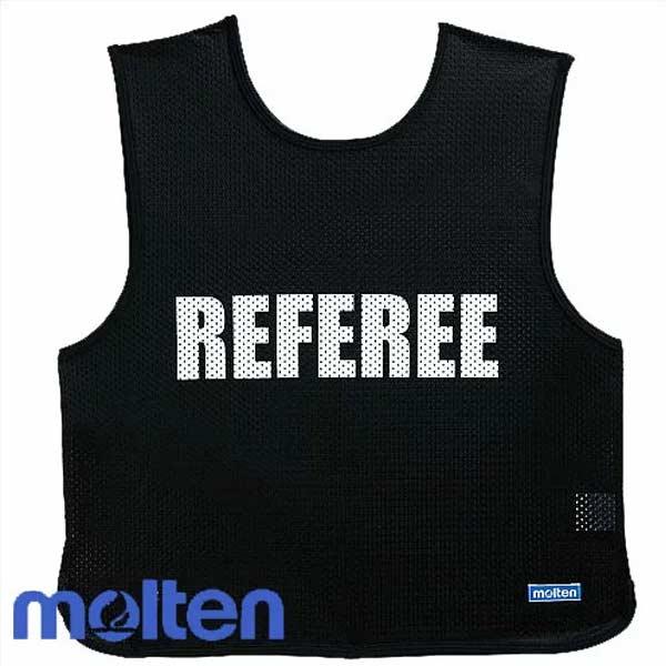 ●モルテン(molten)●サッカー用レフェリーゲームベスト(ブラック)●縦60×横55cm●シンプルでスタンダードなレフェリーゲームウェア。洗濯をくり返すと、徐々に撥水効果は弱まります。