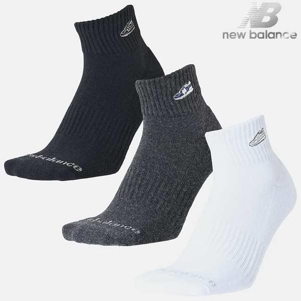 ニューバランス（new balance）/カジュアル ミッドレングス 3Pソックス ワッペン 靴下 3足組 シューズ刺繍 NB LAS55658-AS1■シューズの刺繍をアタッチしたNBらしいミッドレングスの3Pソックスです。【メーカー名】...