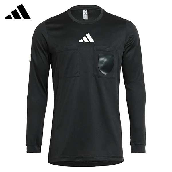 アディダス(adidas)/サッカー レフェリー 長袖シャツ 接触冷感 ウェア 審判服 ロングスリーブ マジックテープ付き ODW42-KK8095■日本国内限定■接触冷感付きのシャツになりますので、夏場の暑い時期でも着用可能な商品■左胸と...