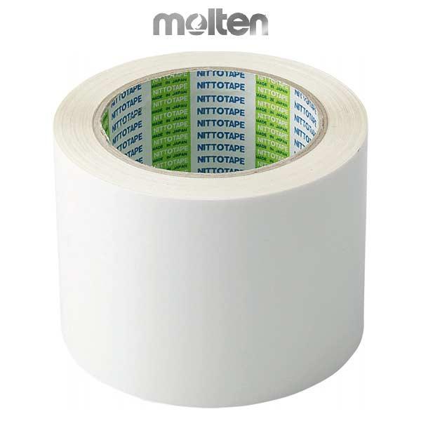 屋内フットサルコート作りに！フットサルラインテープ■モルテン(molten)■フットサル用品■PT801W●鮮やかな発色で、見やすいコートを作ることができます。※フットサル用[幅80mm×長さ50m(1巻)]