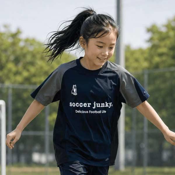 サッカージャンキー ウェア ジュニア Paingerman LooseFit ショートスリーブ トレーニングシャツ サッカー フットサル スポーツ 半袖 SJ26D01K-21 SoccerJunky