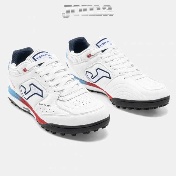 TOP-FLEX フットサルシューズ ホワイト/レッド/ブルー Joma（ホマ） フットサル シューズ トップフレックス リバウンド