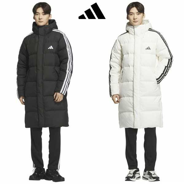 ダウン コート アディダス コート メンズ M 3SL ロングダウンジャケット ロングコート スリーストライプ LONG DOWN JACKETS スポーツ WF945 adidas
