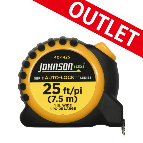 アウトレット Johnson(ジョンソン)  Auto-Lock 7.5mメジャースケール（インチ/メトリック併記）40-1425