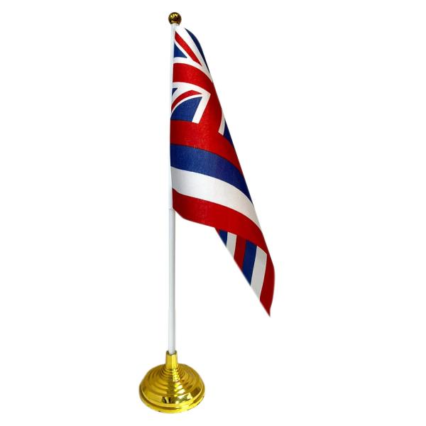 ■商品説明イベントやショップでの使用や、机の上に飾れるスティック付きミニフラッグ。お得なスタンド付きセットです。素材：ポリエステル（旗）、プラスチック（旗棒、スタンド）旗の大きさ：横約19cm×約14cm旗棒の長さ：約30cmスタンドの大き...