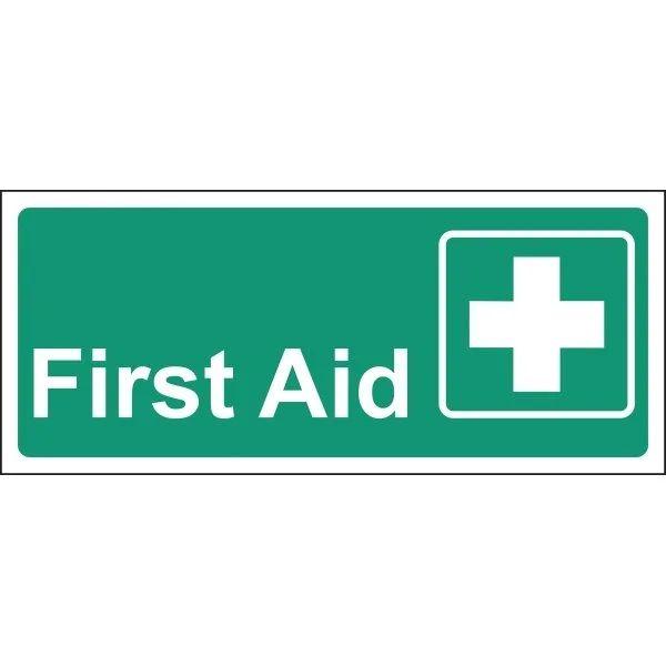 HY-KO 6x14 プラスチックフェンスサイン 【FIRST AID】 HY-23012