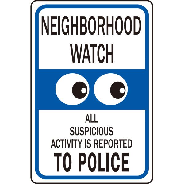 HY-KO 12x18インチ HeavyDutyアルミサインプレート【NEIGHBORHOOD WATCH】 30×48cm HY-HW-28