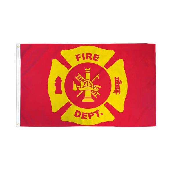 アメリカンフラッグ ファイヤーデパートメント 消防旗【メール便可】Fire Department Flag MF-FD