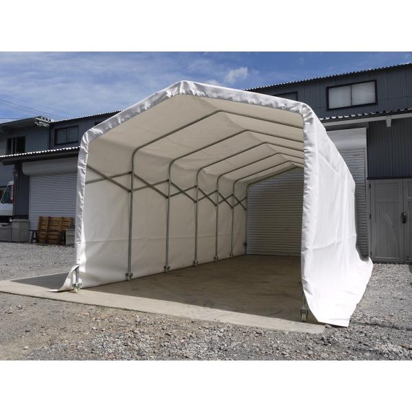 BELLOWS SHED（ベローズシェッド）伸縮式移動簡易テント倉庫 2.6mｘ6.1m  SH-RS622