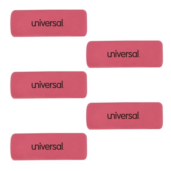 Universal(ユニバーサル) ラバー消しゴム（ピンク）5個セット UNV55120