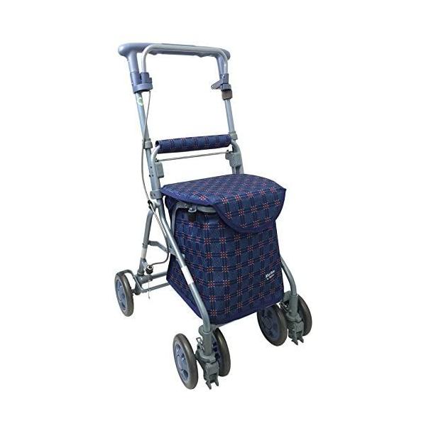 ＜商品サイズ (幅×奥行×高さ)＞46.5X52X91.5cm＜内容量＞1体＜材質＞本体部:アルミ(紛体塗装)タイヤ:EVAホイル: PPバッグ: ポリエステル大きな収納バッグで、買い物カゴを載せることが可能。ストッパを上げると後輪がロック...