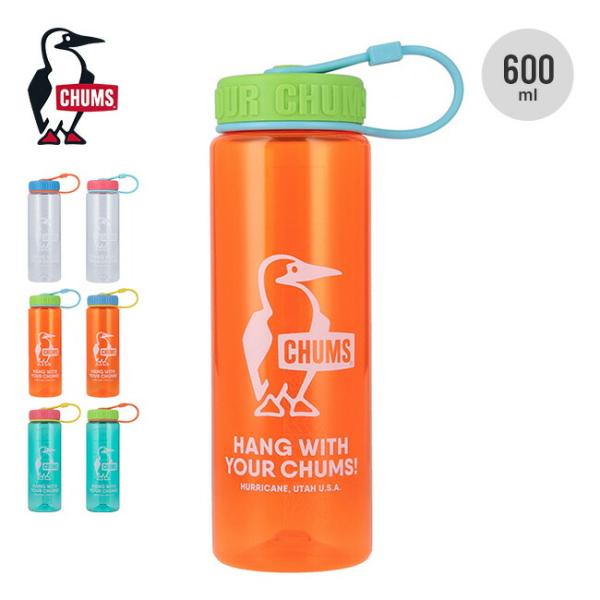 気密性の高いプラスチックボトル(600ml)■ブランド名：CHUMS ■商品名：ブービーボトル600ml ■商品型番：CH62-2124 ■カラー：クリア／Lt.ブルー【CH62-2124-W111】,クリア／ピンク【CH62-2124-W...