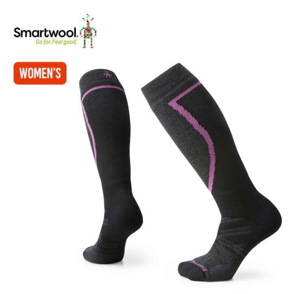 ■ブランド名：Smartwool ■商品名：スキー フルクッション【ウィメンズ】 ■商品型番：SW73515 ■カラー：パープルアイリス【SW73515003】,ブラック【SW73515001】 ■サイズ：S（21〜23cm）,M（23.5...