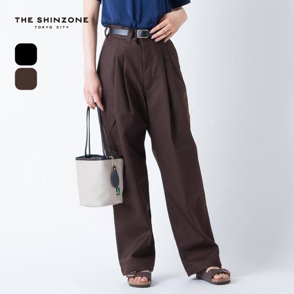THE SHINZONE ザ シンゾーン トムボーイパンツ 20AMSPA64 TOMBOY PANTS ボトムス ロングパンツ タックパンツ ツータック ハイウエスト 2026 秋冬