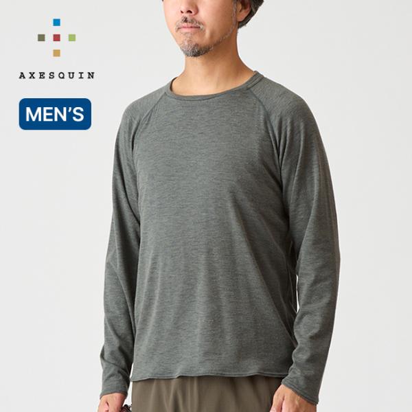 AXESQUIN アクシーズクイン クレアーレメリノLS 120Tee 11156 AXESQUIN（アクシーズクイン） クレアーレメリノLS 120Tee 11156