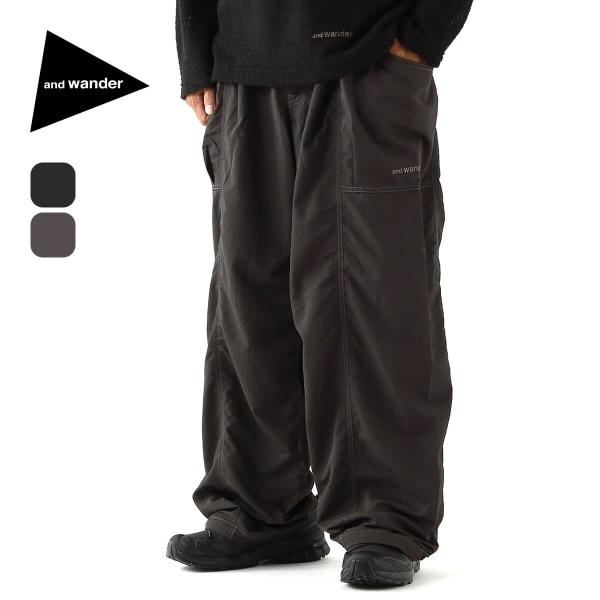 and wander（アンドワンダー） クリンクルドナイロンパンツ 5745282076
