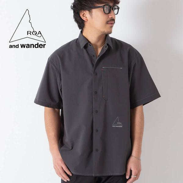 ROA × and wander ロア×アンドワンダー ブリーザブルシャツ 5746183512