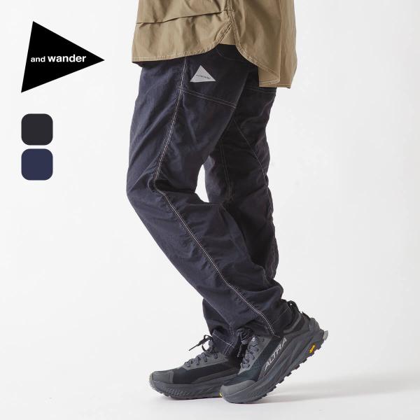 1498【アンドワンダー×ザラ】撥水パンツ ナイロンパンツ ウエストゴム S 1498【アンドワンダー×ザラ】撥水パンツ ナイロンパンツ