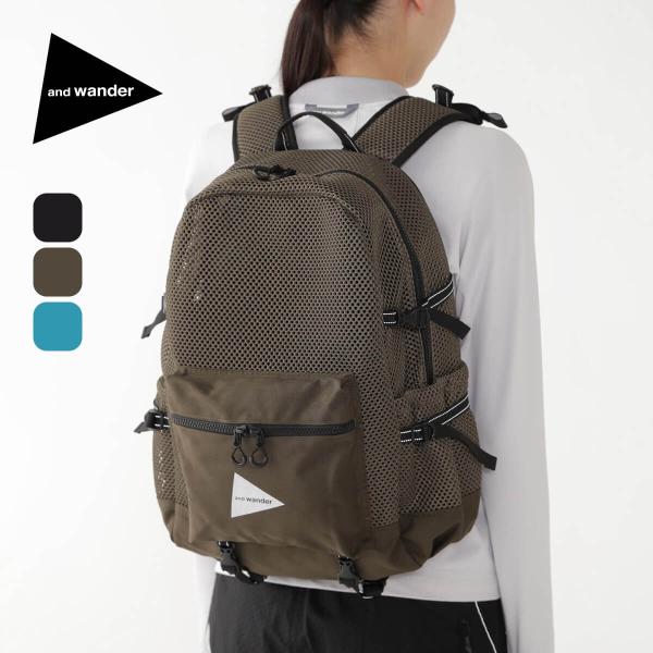 新品　and wander 3Dメッシュ 2wayトートバッグ【2025春夏】 3D mesh 2way tote bag | and wander（アンドワンダー