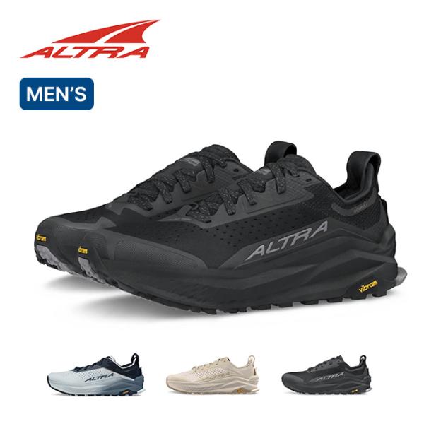 ALTRA アルトラ オリンパス6 メンズ シューズ 靴 スニーカー 厚底 ロングトレイル ランニング ハイキング 登山 黒 2025 秋冬