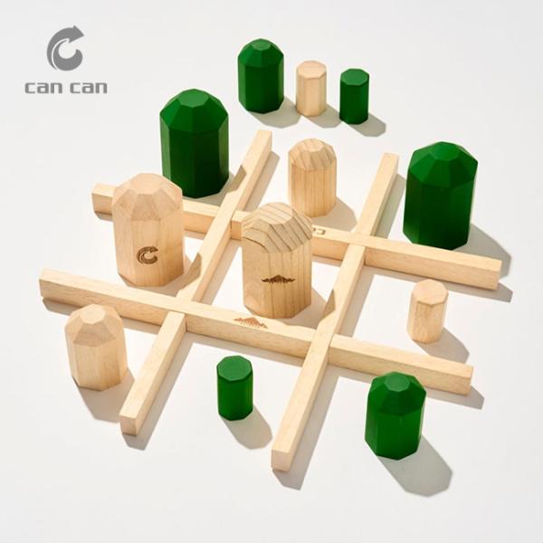 cancan×FORESTABLE カンカン×フォレスタブル CAPS木製立体マルバツ