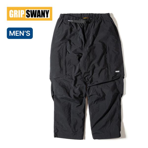 膝のアクションプリーツで可動域を広げたワイドフィールドパンツ。■ブランド名：GRIP SWANY ■商品名：ブラッシュドメッシュライニングフィールドパンツ ■商品型番：GSMP-070 ■カラー：ブラック ■サイズ：S,M,L,XL ■素材...