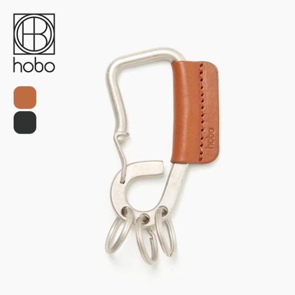 未使用新品 hobo(ホーボー) CARABINER KEY RING hobo ホーボー カラビナキーリングLウィズカウレザー HB-A4521
