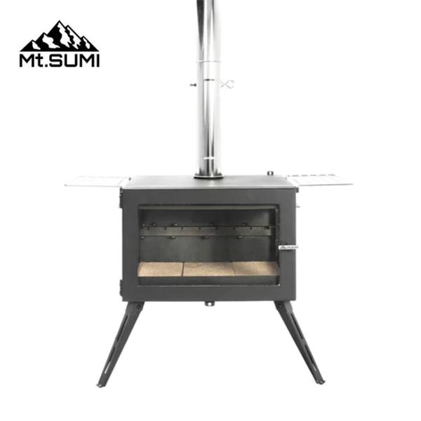 Mt.SUMI　アウトドア薪ストーブ オーラ3 ステンレス　新品未使用 特別販売】薪ストーブ「Mt.SUMI AURA 3 stainless neru design