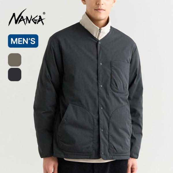 インナーでもアウターでも楽しめる、難燃性インナーダウンカーディガン■ブランド名：NANGA ■商品名：ヒノックリップストップインナーダウンカーディガン ■商品型番：ND2441-1M300 ■カラー：アーミーグリーン,ブラック ■サイズ：M...