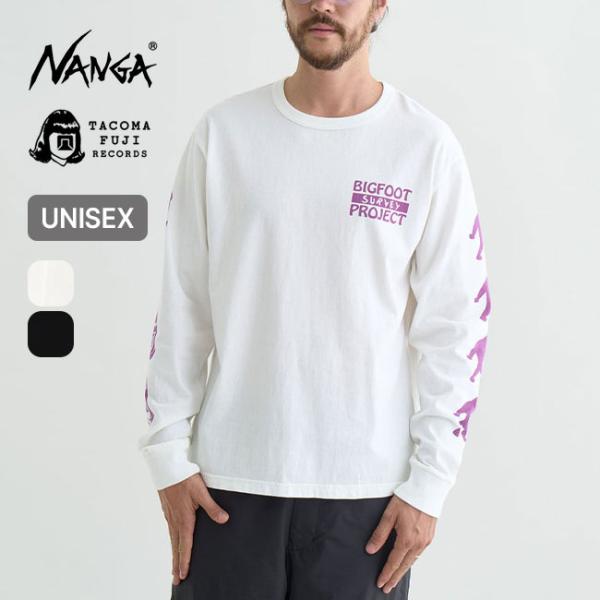 NANGA×TACOMA FUJI RECORDS ナンガ×タコマフジレコード ビッグフットサーベイプロジェクトロゴL/S TEE ユニセックス CW2441-1G003-Z 2024 秋冬 NANGA×TACOMA FUJI RECORDS ナンガ×タコマフジレコード ビッグフットサーベイプロジェクトロゴL/S TEE ユニセックス CW2441-1G003-Z 2024 秋冬