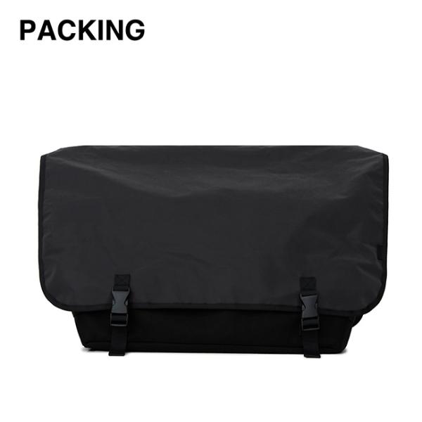 packing メッセンジャーバッグ 美品　送料込み PACKING パッキング ブラックリフレクティブメッセンジャー PA-058