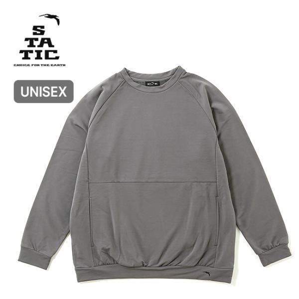 肌触りが非常に柔らかく、極上の着心地のリラックスウェア。■ブランド名：STATIC ■商品名：ヴァーヴリラックスクルー ■商品型番：105500 ■カラー：カーボン ■サイズ：XS／S,S／M,M／L,L／XL ■素材：ウール37%, ポリ...