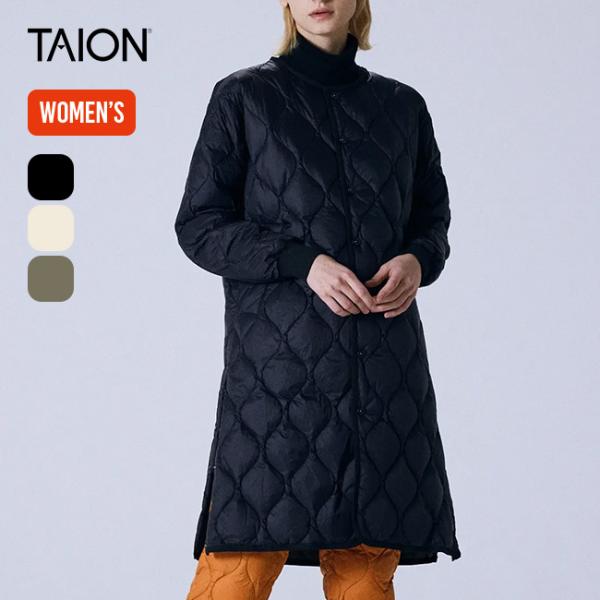 TAION（タイオン） ミリタリーオーバーサイズクルーネックロングダウン