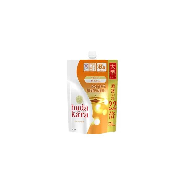 ライオン ハダカラ ボディソープ オイルインタイプつめかえ大容量750ml