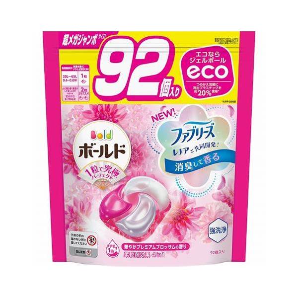 ボールド ジェルボール 4D プレミアム　 詰替え 92個×4個 368個 ボールド ジェルボール 4D 華やかプレミアムブロッサムの香り つめかえ