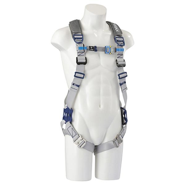 カジュアルなデザインの上、軽量と高い着心地を兼ね備えた収納袋付きのフルハーネスです。高所作業時の墜落防止。手にしただけでわかる軽さで、高い着心地を兼ね備えたフルハーネスです。チェストベルトは交換(別売り)が可能です。ベルトカラーに合わせたス...