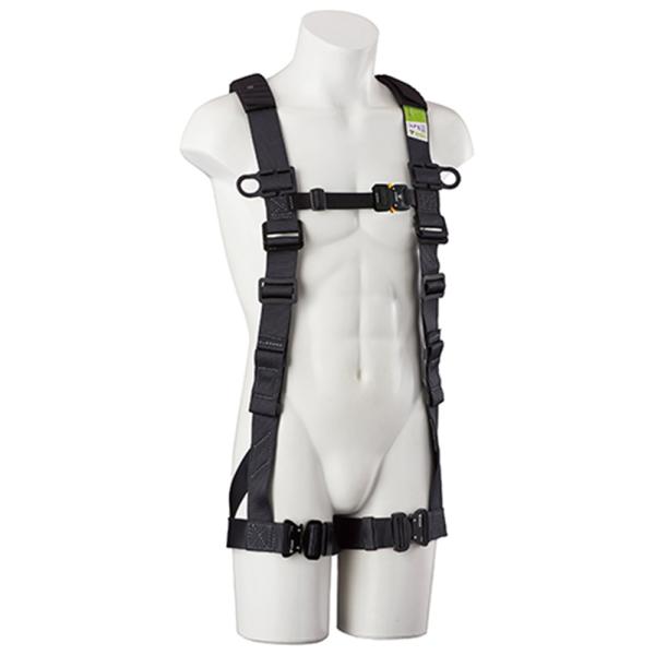 職人に人気の束縛感が少ない腿部が水平で抜群の着心地のフルハーネスです。高所作業時の墜落防止。束縛感が少ない腿部が水平タイプで、各バックルがワンタッチできる高機能モデルです。骨盤ベルトが付いています。作業ベルト(別売り)用の取付ループがついて...
