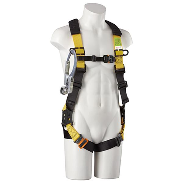 初めての方に使いやすいフルハーネスと、巻取式ランヤードが1本装着しているモデルです。高所作業時の墜落防止。装着するバックルがワンタッチで出来ます。巻取式ランヤードを1本装着しています。主要ベルト部が視認性の高い黄色を採用しています。回転・た...