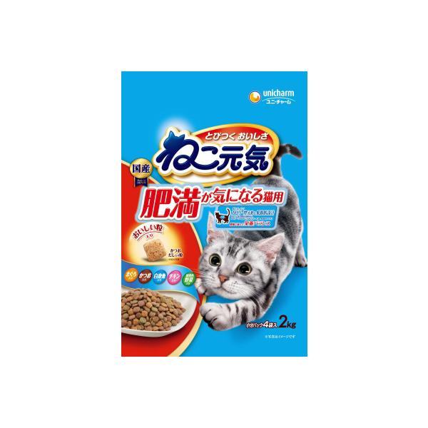 ねこ元気 肥満が気になる猫用 まぐろ・野菜・白身魚 2.0KG