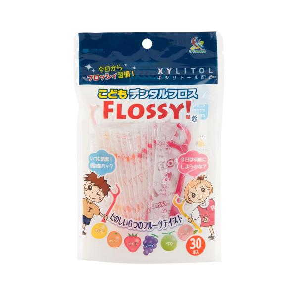 細くて丈夫なポリエチレンの糸を採用し、歯間が狭く使用をためらっているお子様に対して、スムーズな歯間清掃が可能な商品です。子供に人気の6種類のフレーバー＋キシリトール配合。6種類のフレーバーを本体カラーで分けています。衛生的で持ち運びに便利な...
