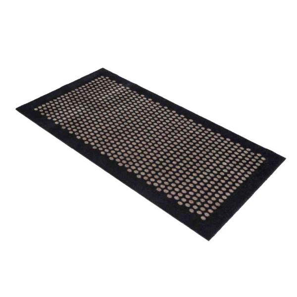 【ポイント10倍】藤栄 tica copenhagen（チカ コペンハーゲン） フロアマット 67×120 DOT Black／Sand
