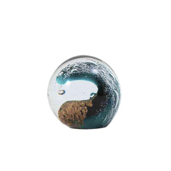 【ポイント10倍】藤栄 ガラスインテリアオブジェ（Glass interior objects） ウェーブ グリーン